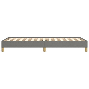 Sängram utan madrass mörkgrå 90x190 cm tyg