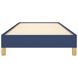 Sängram utan madrass blå 90x190 cm tyg