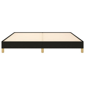 Sängram utan madrass svart 180x200 cm tyg