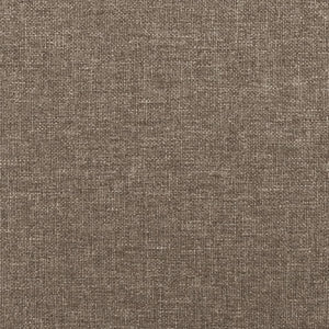 Sängram utan madrass Taupe 90x190 cm tyg