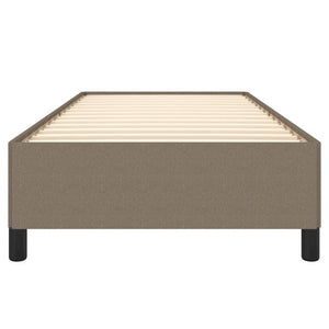 Sängram utan madrass Taupe 90x200 cm tyg