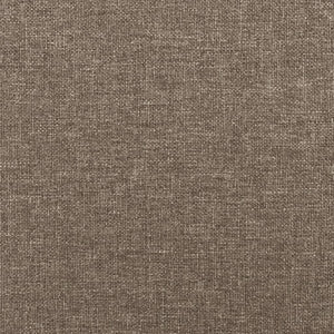 Sängram utan madrass Taupe 90x200 cm tyg