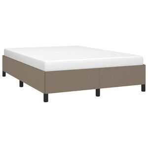 Sängram utan madrass taupe 140x190 cm tyg