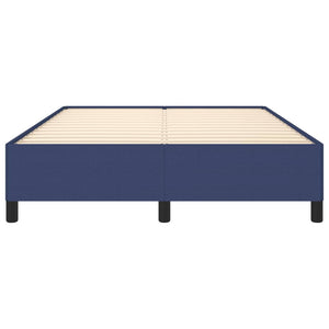 Sängram utan madrass blå 140x200 cm tyg