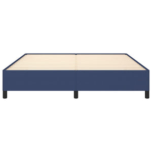 Sängram utan madrass blå 180x200 cm tyg