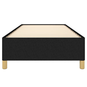 Sängram utan madrass svart 80x200 cm tyg