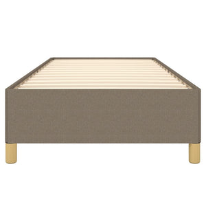 Sängram taupe 90x190 cm tyg