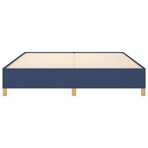 Sängram utan madrass blå 160x200 cm tyg