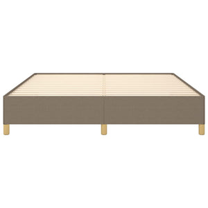 Sängram utan madrass taupe 180x200 cm tyg