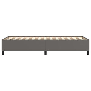 Sängram grå 90x200 cm konstläder