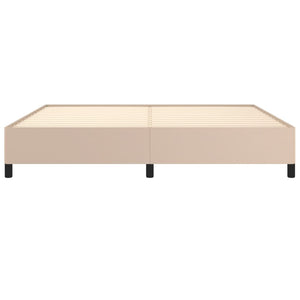 Sängram cappuccino 200x200 cm konstläder