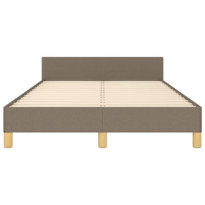 Sängram utan madrass taupe 120x200 cm tyg