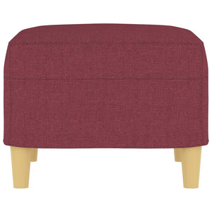 Fotpall Vinröd 60x50x41 cm tyg