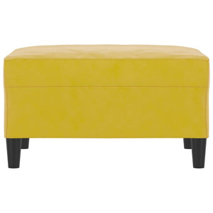 Fotpall Gul 70x55x41 cm sammet