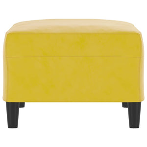 Fotpall Gul 70x55x41 cm sammet