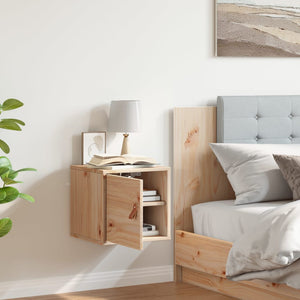 Väggskåp 31,5x30x30 cm massivt trä furu