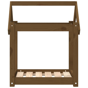 Hundbädd honungsbrun 61x50x70 massiv furu