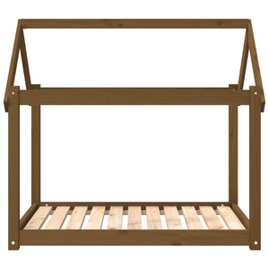 Hundbädd honungsbrun 101x70x90 massiv furu