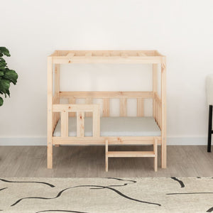 Hundbädd 95,5x73,5x90 cm massiv furu