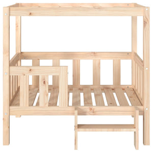 Hundbädd 95,5x73,5x90 cm massiv furu