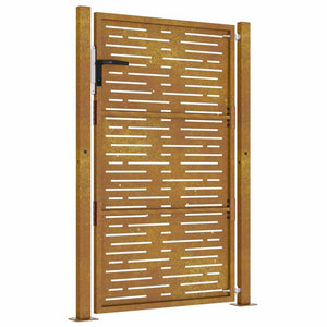 Trädgårdsgrind 100x150 cm cortenstål fyrkantig design