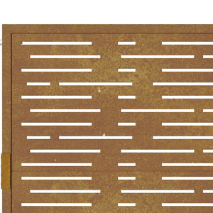 Trädgårdsgrind 100x150 cm cortenstål fyrkantig design