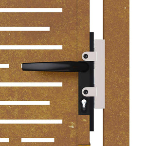 Trädgårdsgrind 100x150 cm cortenstål fyrkantig design