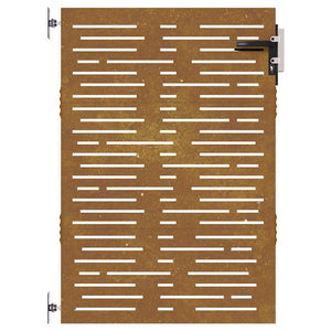 Trädgårdsgrind 85x150 cm cortenstål fyrkantig design