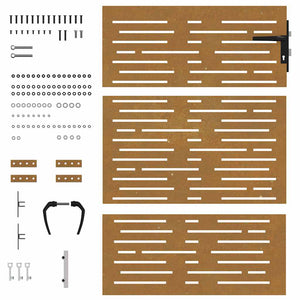 Trädgårdsgrind 85x150 cm cortenstål fyrkantig design