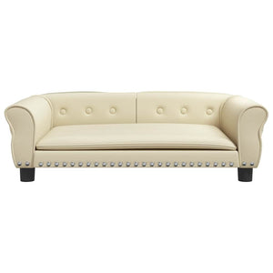 Hundbädd gräddvit 95x55x30 cm konstläder