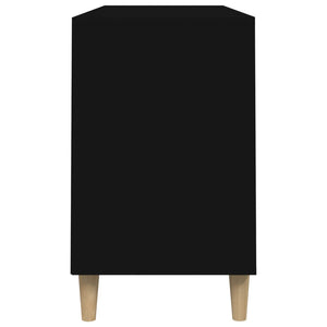 Skoskåp svart 102x36x60 cm konstruerat trä