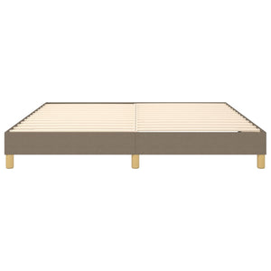 Boxspring-sängram taupe 180x200 cm tyg