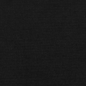 Ramsäng med madrass svart 140x200 cm tyg