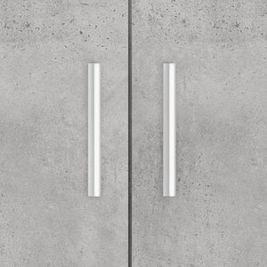 Akvariestativ betong grå 81x36x73 cm konstruerat trä