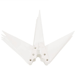 Stjärnor med spett LED 3 st vikbar vit 35 cm