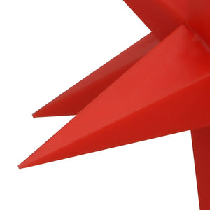 Hängande stjärna 10 LEDs röd 10 cm