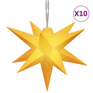Stjärna 10 LEDs gul 10 cm