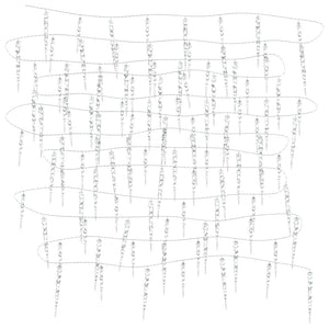 Julislampa 100 LED-lampor varmvit 10 m akryl PVC