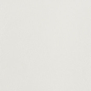 Fåtölj med fotpall vit konstläder