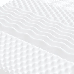 Skummadrass vit 200x200 cm 7-zoner hårdhet 20 ILD