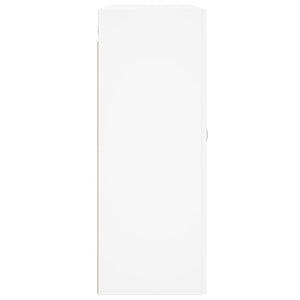 Väggmonterade skåp 2 st vit konstruerat trä