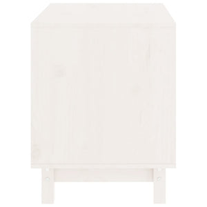 Hundkoja vit 60x45x57 cm massiv furu