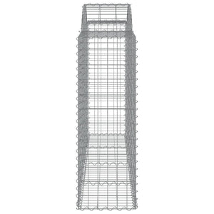 Gabioner bågformade 40 st 200x50x120/140 cm galvaniserat järn