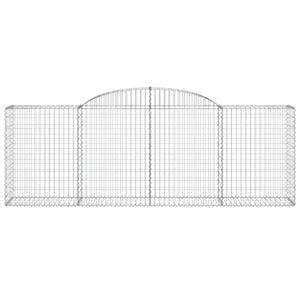 Gabioner bågformade 20 st 300x50x100/120 cm galvaniserat järn