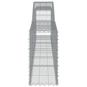 Gabioner bågformade 10 st 400x30x60/80 cm galvaniserat järn