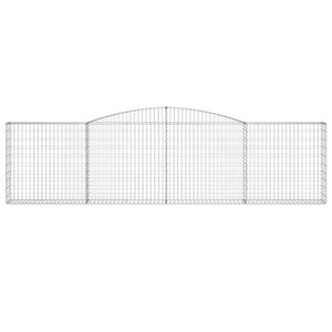 Gabioner bågformade 20 st 400x30x100/120 cm galvaniserat järn