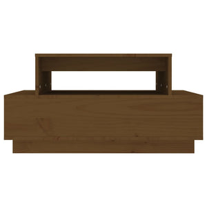Soffbord honungsbrun 80x55x40,5 cm massiv furu