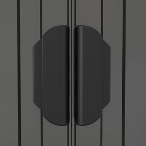 Trädgårdsskjul ljusgrå 192x357x223 cm galvaniserat stål