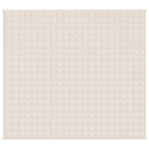 Tyngdtäcke gräddvit 200x225 cm 9 kg tyg