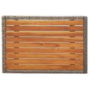 Loungegrupp med dynor 3 delar konstrottning grå